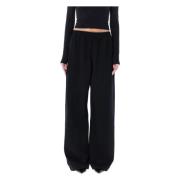 Sorte halvblanke track pants