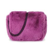 Lilla Faux Fur Crossbody Taske