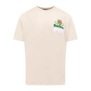 Logo Print Bomuld T-Shirt