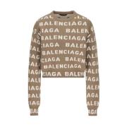 Beige Sweaters med 5.0cm Skygge