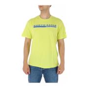 Gul rund hals T-shirt