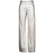 Wide-Leg Metallic Jeans til Kvinder