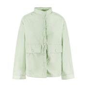 Nylon Blouson Jakke med Store Lommer