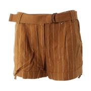 Brun Linnedshort til Kvinder