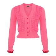 Broderet Uld Cardigan