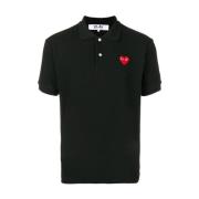 Sort Play Polo Shirt med Logo Broderi