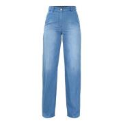 Slidte højtaljede straight-leg jeans