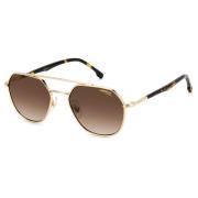 Gold Havana Sunglasses with Brown Shaded Lenses