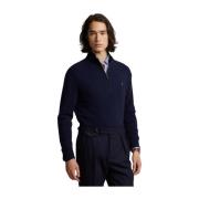 Marine Uld Quarter-Zip Sweater