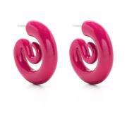 Kirsebær Pink Serpent Hoops