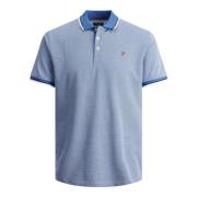 Klassisk Polo Shirt med Kontrast Striber