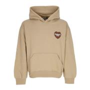 Heart Hoodie Dusty H Brown - Nedsat pris