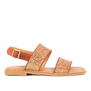 Angulus - Glitter Sandal, 5814 - Mandarin Glitter / Terracotta