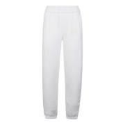 Hvid Puff Paint Logo Sweatpant