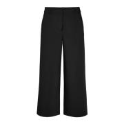 Loose Crop Trousers Sort