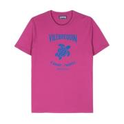 Fuchsia Bomuld Logo T-shirt