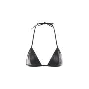 Læder Bralette Top