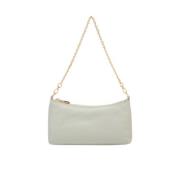 Grained Leather Mini Bag i Celadon Green