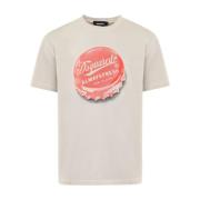 Beige Bottle Cap T-shirt