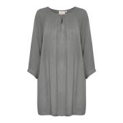 Kaffe Amber Tunic Toppe T-Shirts 501030 Smoked Pearl