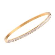 Joy Waterproof Slim CZ Bangle 18K Gold Plating