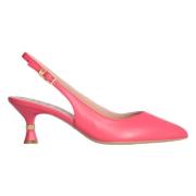 Fuchsia Sling Back Flade Sko