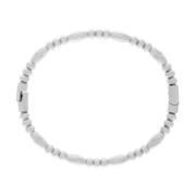 Passion Waterproof Oval Bangle Bracelet Silver Plating