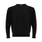 Klassisk Sort Rund Hals Sweater