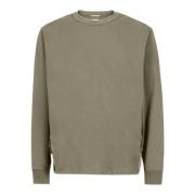 Crewneck Sweatshirt i Cementstil