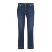 Vintage Denim Jeans med Fem Lommer