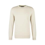 Ivory Bomuld Rund Hals Sweater