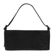 Sort Krystal Net Mini Clutch Taske