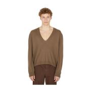 Cashmere Strik V-Hals Sweater