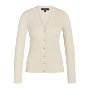 Kvinder Gallberrybbcarica Strik Cardigan Hvid Creme