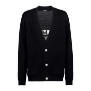 Strikket cardigan med logo