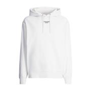 Logo Hoodie Forårskollektion Bomuld Sweatshirt