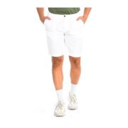 Hvide Bermuda Shorts Casual Trendy Stil