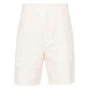 Jacquard Bermuda Shorts Artemisia Twill Weave