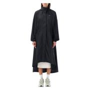 Sort Nylon Trench Coat