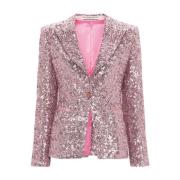 Pink Sequin Design Jakke