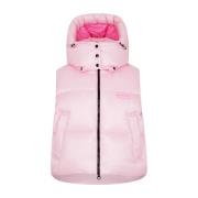 Pink Puffer Dunvestjakke