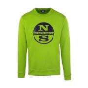 Herre Rund Hals Sweatshirt Bomuld Polyester