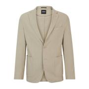 Let Beige Linned Blazer