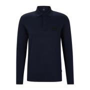 Langærmet Jersey Polo Shirt