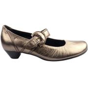 Metallic Bronze/Silver Læder Pumps