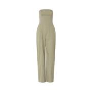 Slim-fit Jumpsuit med Udsvingede Ben