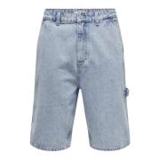 Urban Denim Cargo Shorts