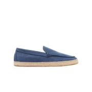 Blå Nubuck Espadrilles Loafers