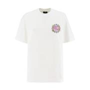 Blomstret Pegasus Crewneck Bomuld T-shirt