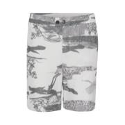 Abstrakt Fugleprint Shorts